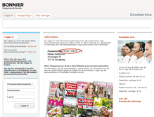 Tablet Screenshot of kundservice.bonniertidskrifter.se